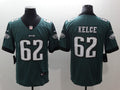 Men’s Philadelphia Eagles Jason Kelce #62 Midnight Green Jersey