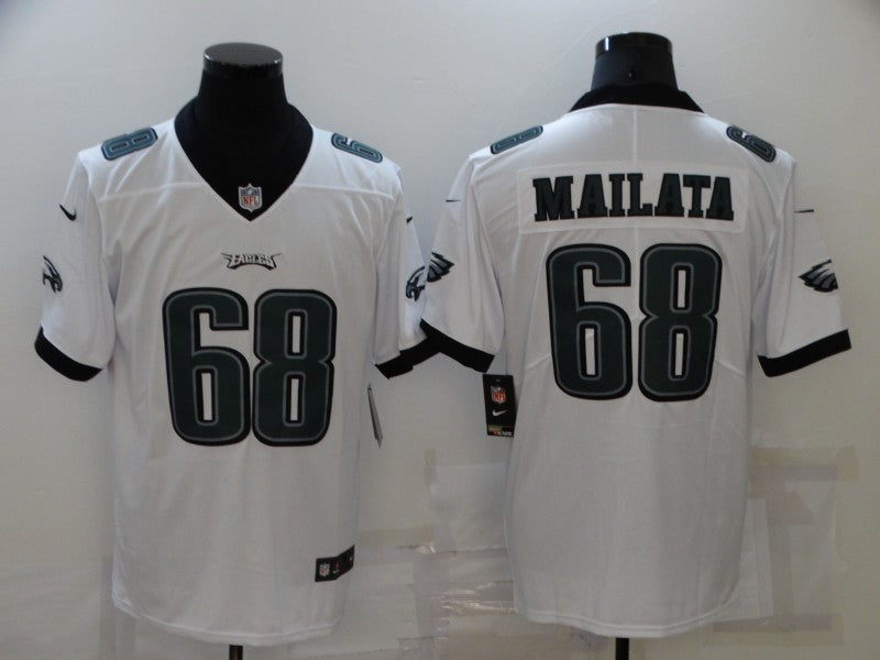 Men’s Philadelphia Eagles Jordan Mailata #68 White Jersey