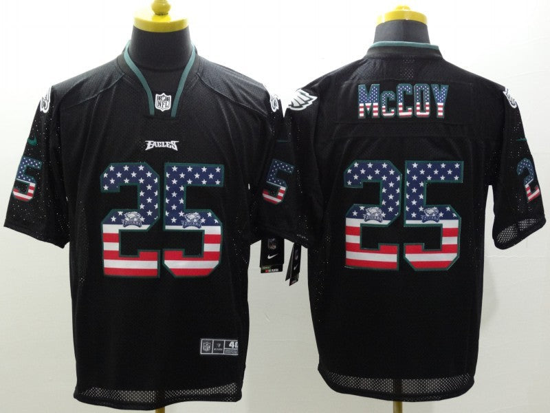 Men’s Philadelphia Eagles LeSean McCoy #25 Black Jersey