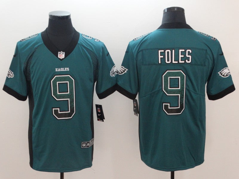 Men’s Philadelphia Eagles Nick Foles #9 Midnight Green Jersey