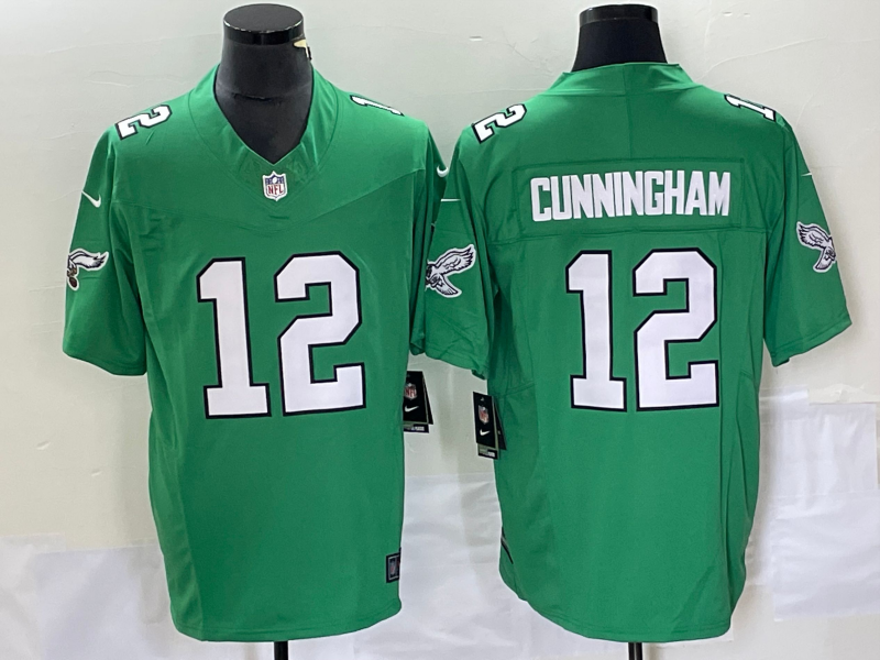 Men’s Philadelphia Eagles Randall Cunningham #12 Kelly Green Jersey