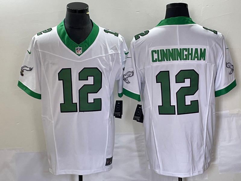 Men’s Philadelphia Eagles Randall Cunningham #12 White Jersey
