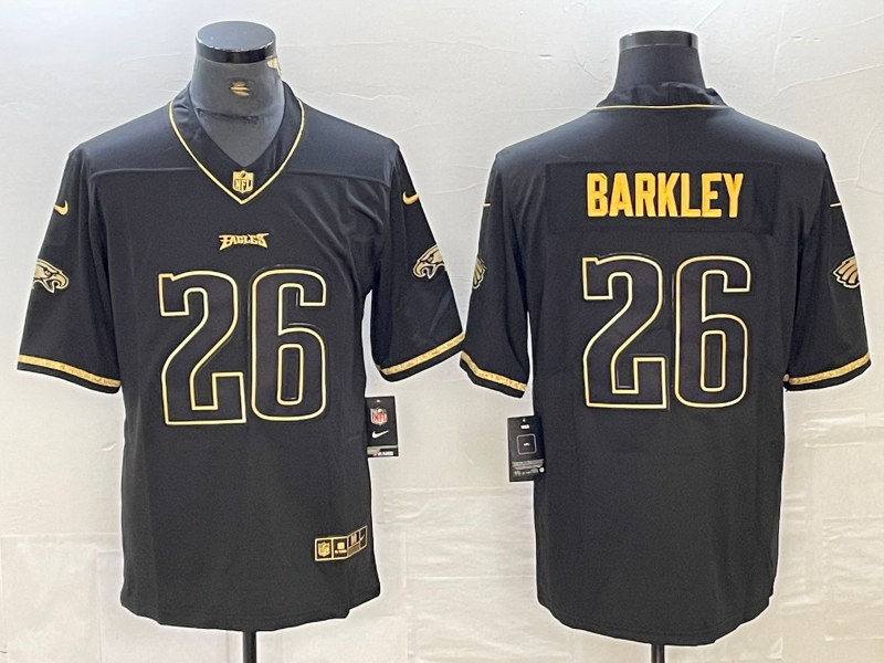 Men’s Philadelphia Eagles Saquon Barkley #26 Black Jersey
