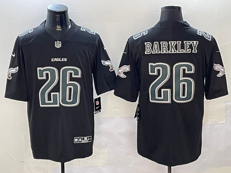Men’s Philadelphia Eagles Saquon Barkley #26 Carbon Black Jersey