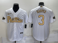 Men’s Philadelphia Phillies Bryce Harper #3 White Baseball Jersey