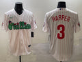 Men’s Philadelphia Phillies Bryce Harper #3 White Team Jersey