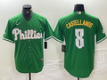 Men’s Philadelphia Phillies Nick Castellanos #8 Green Jersey