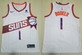 Mens Phoenix Suns #1 Devin Booker 2023-24 White Association Edition Jersey