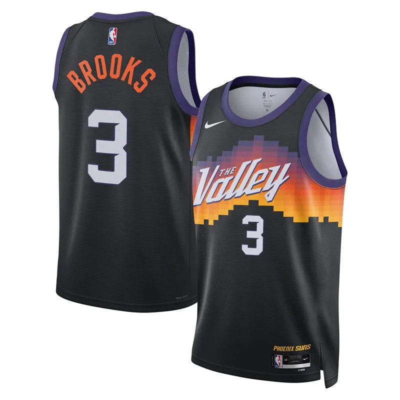 Mens Phoenix Suns #3 Dillon Brooks 2025-26 City Edition Swingman Jersey Black