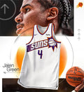 Mens Phoenix Suns #4 Jalen Green White Association Edition Swingman Jersey