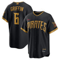 Men’s Pittsburgh Pirates #6 Konnor Griffin Black 2026 City Connect Stitched Jersey