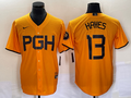 Men’s Pittsburgh Pirates Ke’Bryan Hayes #13 Gold 2023 City Connect Jersey