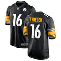 Mens Pittsburgh Steelers #16 Adam Thielen Nike Black Vapor F.U.S.E. Limited Jersey