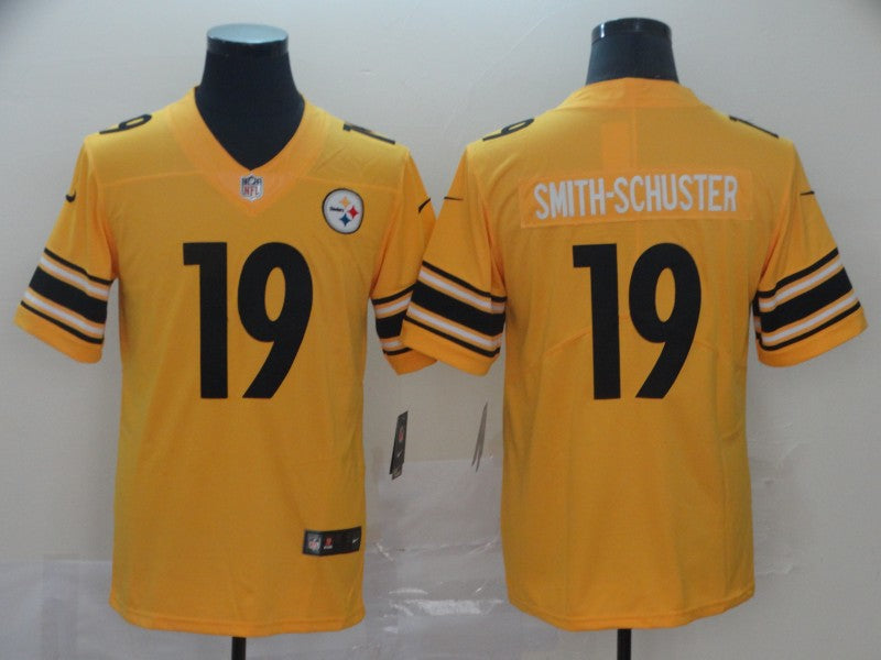 Men’s  Pittsburgh Steelers #19 JuJu Smith-Schuster Nike Gold Inverted Legend Jersey