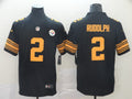 Men’s Pittsburgh Steelers #2 Mason Rudolph Nike Black Vapor Untouchable Color Rush Jersey