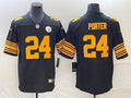 Men’s Pittsburgh Steelers #24 Joey Porter Jr. Nike Black Alternate 2 Vapor F.U.S.E. Limited Jersey