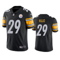 Men’s Pittsburgh Steelers #29 Levi Wallace Nike Black Vapor Limited Player Jersey