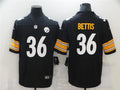 Men’s Pittsburgh Steelers #36 Jerome Bettis Nike Black Player Game Football Jersey