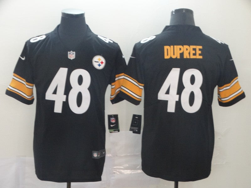 Men’s  Pittsburgh Steelers #48 Bud Dupree Nike Black Player Game Football Jersey