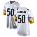 Men’s Pittsburgh Steelers #50 Malik Harrison Nike White Vapor F.U.S.E. Limited Jersey