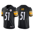 Mens Pittsburgh Steelers #51 Myles Jack Nike Black Vapor Limited Jersey