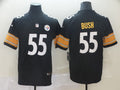 Men’s  Pittsburgh Steelers #55 Devin Bush Jr. Black Player Game Football Jersey