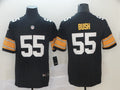 Men’s Pittsburgh Steelers #55 Devin Bush Jr Nike Black Alternate  Football Jersey