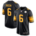 Men’s Pittsburgh Steelers #6 Patrick Queen Nike Black Alternate 2 Vapor F.U.S.E. Limited Jersey