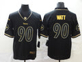 Men’s Pittsburgh Steelers #90 T.J. Watt Black Authentic Jersey