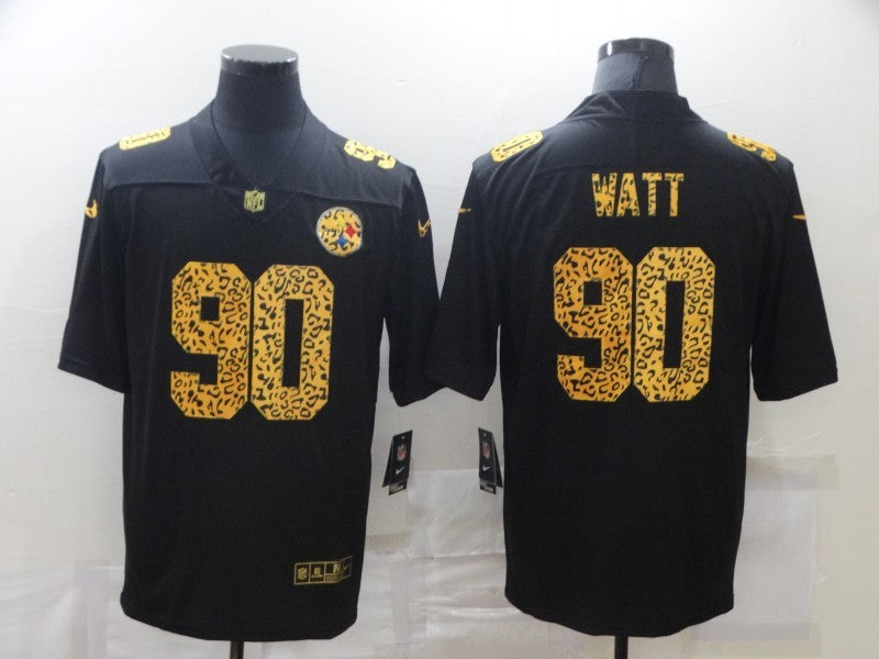 Men’s Pittsburgh Steelers #90 T.J. Watt Black Jersey