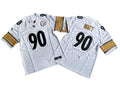Men’s Pittsburgh Steelers #90 T. J. Watt Nike 2023 White Vapor F.U.S.E. Limited Jersey