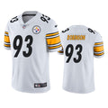 Men’s Pittsburgh Steelers #93 Mark Robinson Nike White Vapor Limited Player Jersey