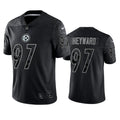 Men’s Pittsburgh Steelers #97 Cameron Heyward Black Reflective Limited Jersey