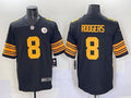 Men’s Pittsburgh Steelers Aaron Rodgers #8 Black Alternate Jersey