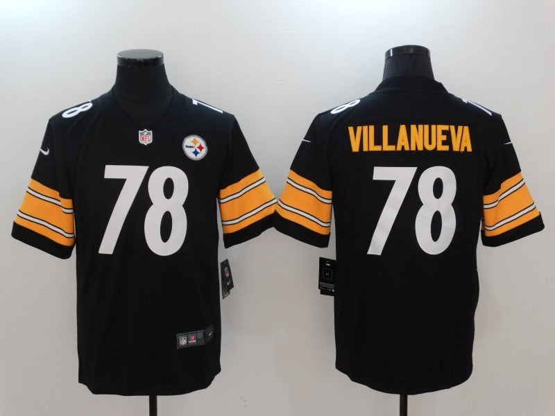 Men’s Pittsburgh Steelers Alejandro Villanueva #78 Black Jersey