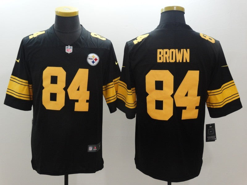Men’s Pittsburgh Steelers Antonio Brown #84 Black Alternate Legend Jersey