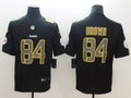 Men’s Pittsburgh Steelers Antonio Brown #84 Black Authentic Jersey
