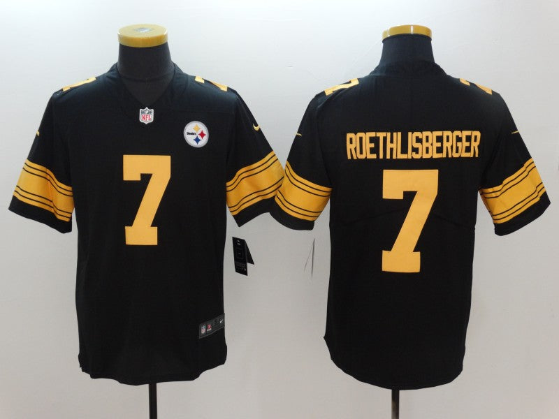 Men’s Pittsburgh Steelers Ben Roethlisberger #7 Black Alternate Legend Jersey