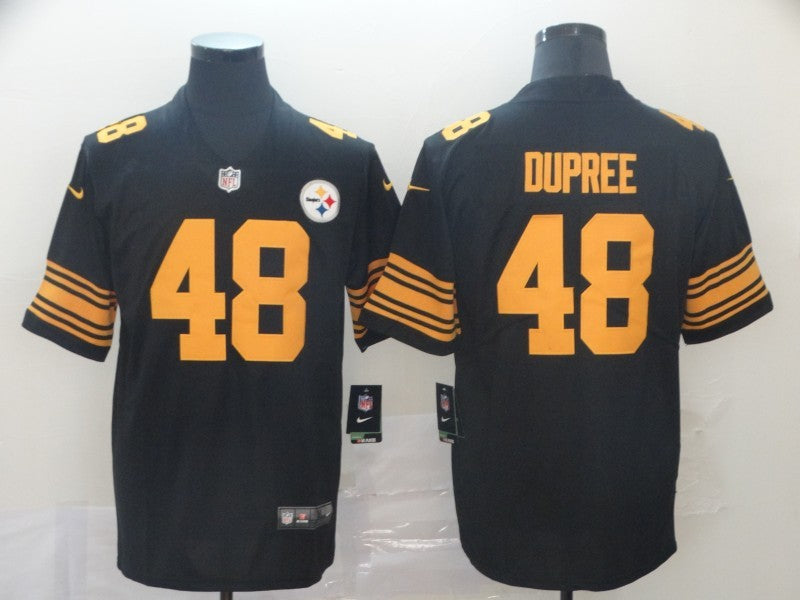 Men’s Pittsburgh Steelers Bud Dupree #48 Black Alternate Legend Jersey