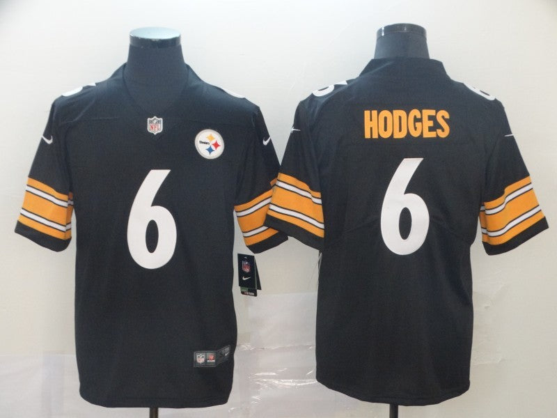 Men’s Pittsburgh Steelers Devlin Hodges #6 Black Jersey