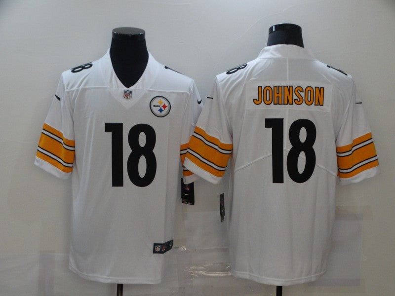 Men’s Pittsburgh Steelers Diontae Johnson #18 White Jersey
