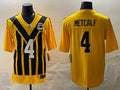 Men’s Pittsburgh Steelers DK Metcalf #4 Gold Alternate 1933 Throwback Jersey