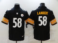 Men’s Pittsburgh Steelers Jack Lambert #58 Black Jersey