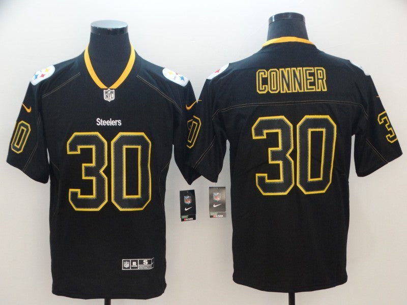Men’s Pittsburgh Steelers James Conner #30 Black Jersey