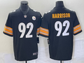 Men’s Pittsburgh Steelers James Harrison #92 Black Retired Jersey