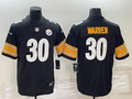 Men’s Pittsburgh Steelers Jaylen Warren #30 Black Jersey