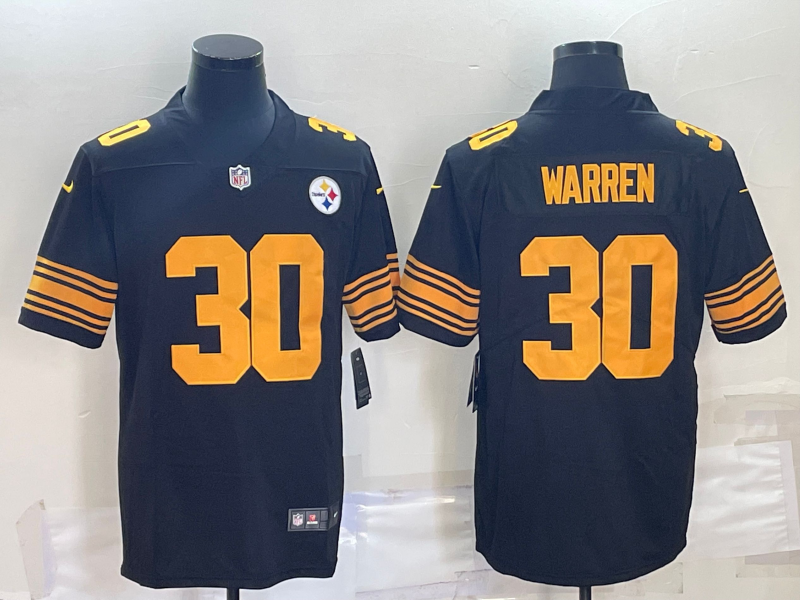 Men’s Pittsburgh Steelers Jaylen Warren #30 Black Vapor F.U.S.E. Limited Jersey