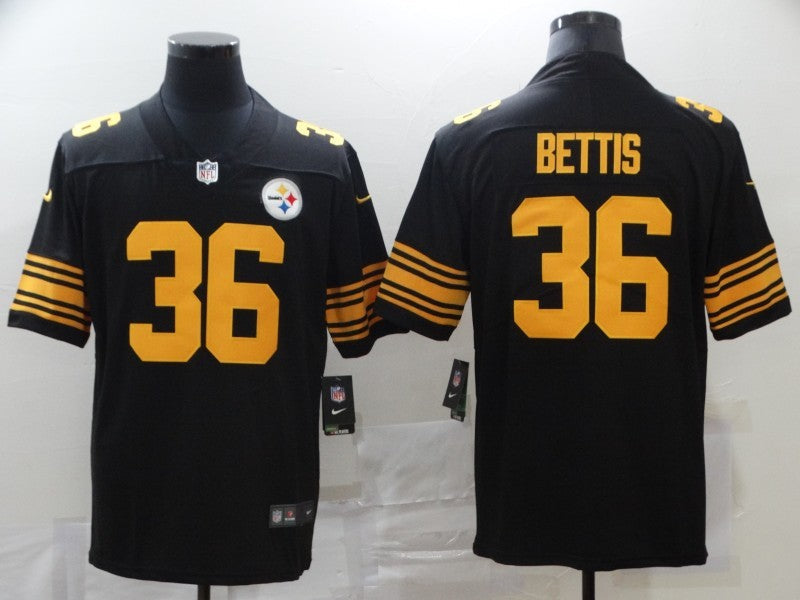 Men’s Pittsburgh Steelers Jerome Bettis #36 Black Alternate Legend Jersey
