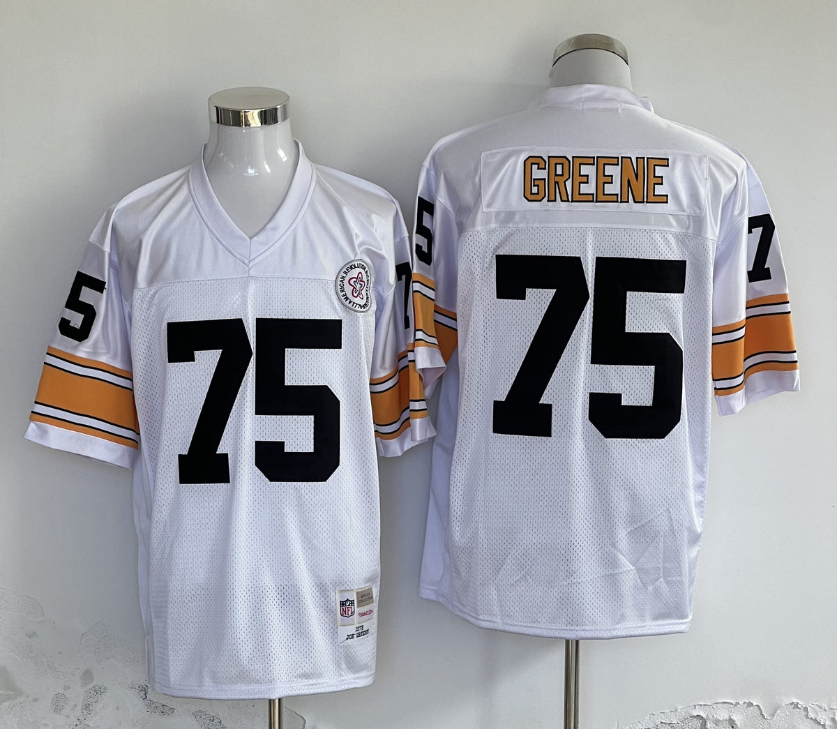 Men’s Pittsburgh Steelers Joe Greene Mitchell & Ness White Legacy Jersey