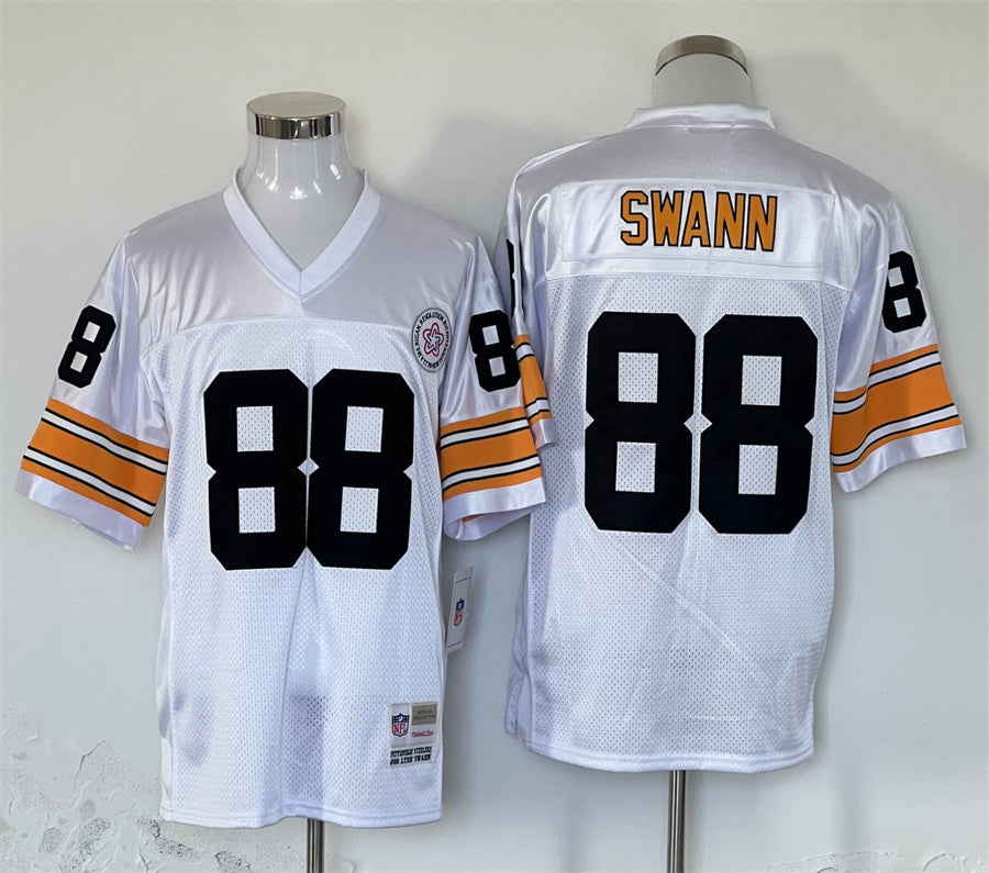 Men’s Pittsburgh Steelers Lynn Swann Mitchell & Ness White Legacy Jersey